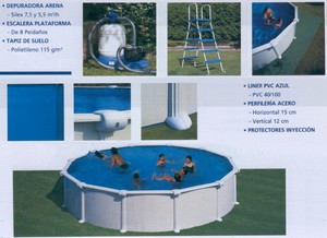 Piscina Serie Atlantis KITPR358 color blanco
