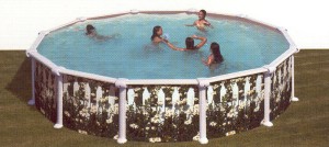 Piscina Serie Margarita KITPR358J imitacion hierba