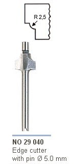 29040 Fresa para biselados con talon 5,0 mm.