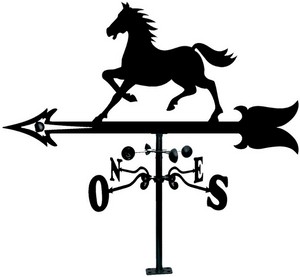 Veleta Tejado de hierro Caballo 900 mm.