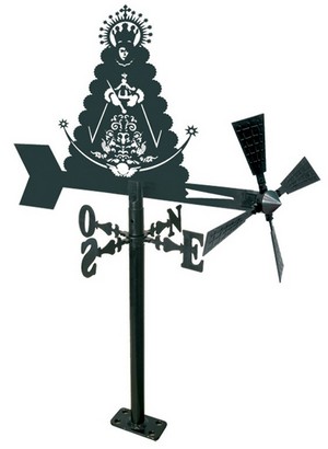 Veleta Jardin de hierro Virgen 480 mm.